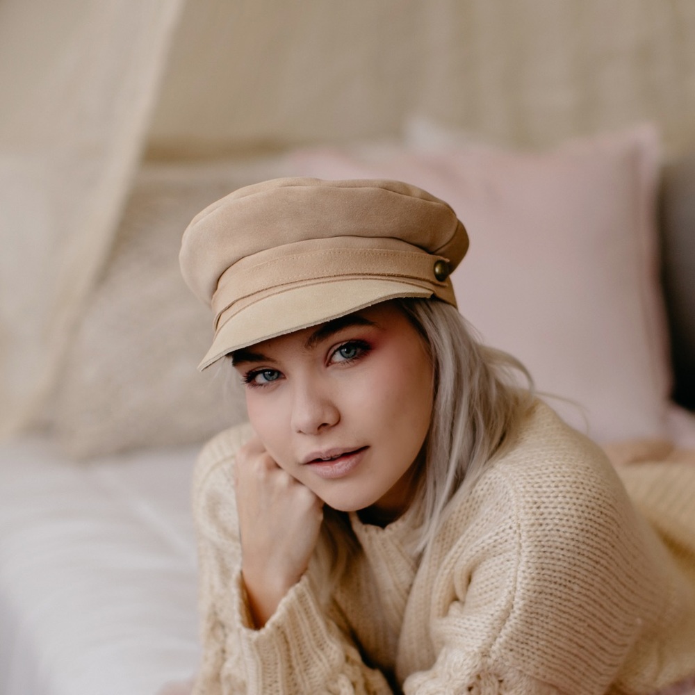 Lack of Color Lola Taupe Cap Newsboy